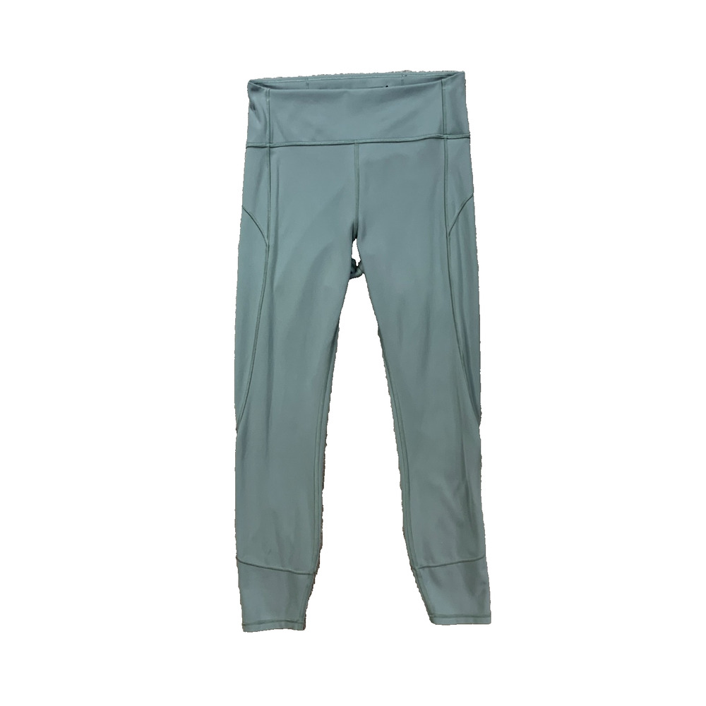 Lululemon Tights Womens 8 Fog In Movement Paneled Performance Training Yoga 7/8